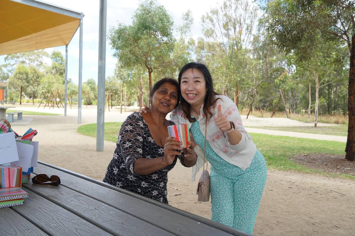 Enable Hub team members sharing a warm moment together