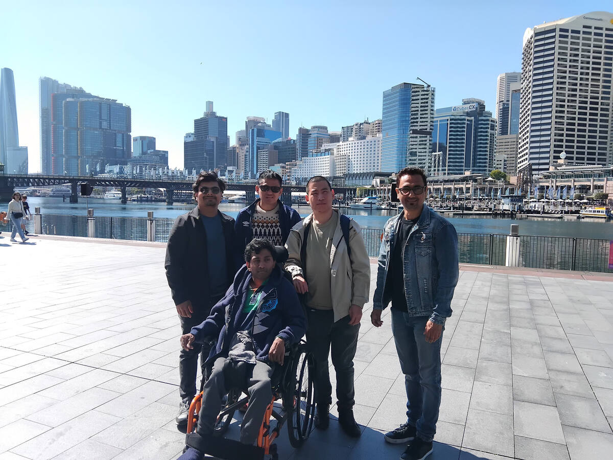 Enable Hub participants and support workers at Darling Harbour