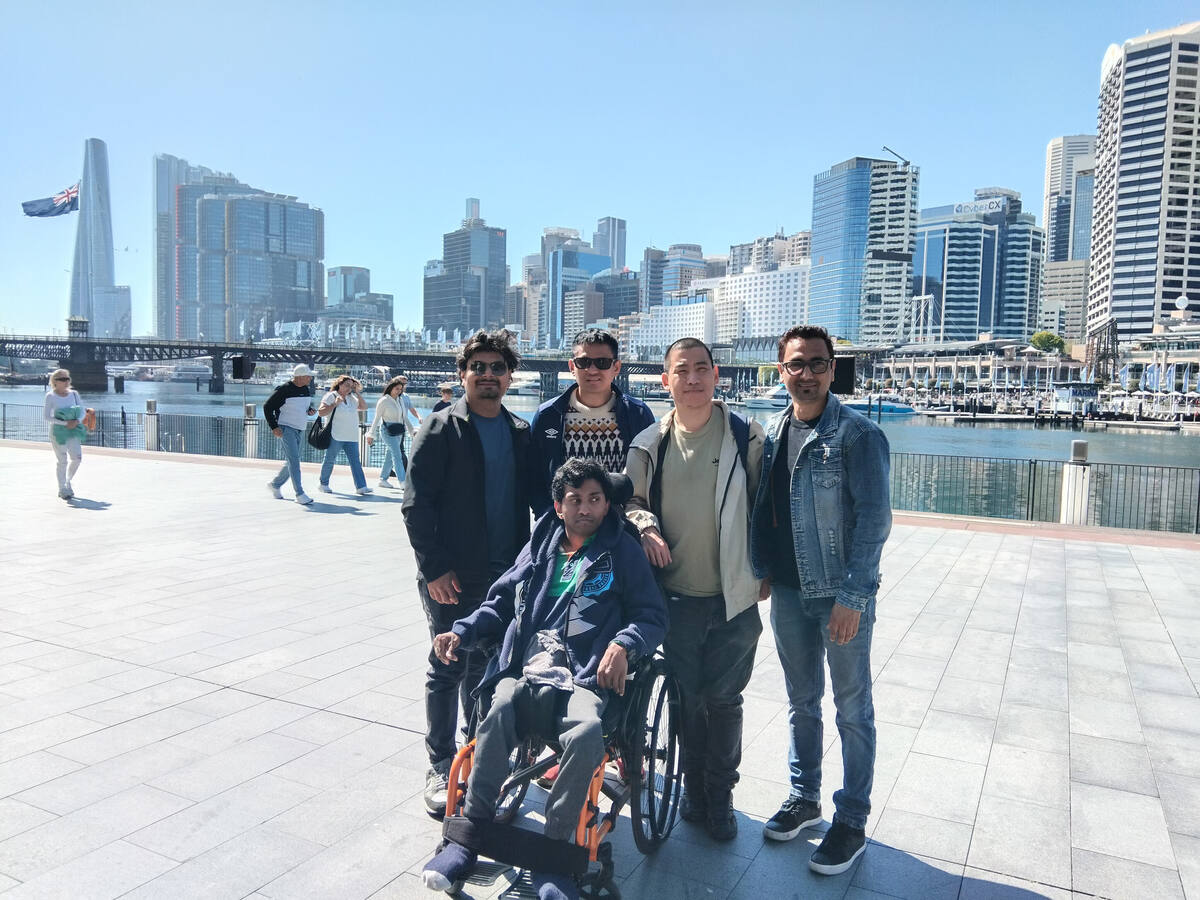 Enable Hub participants and support workers at Darling Harbour