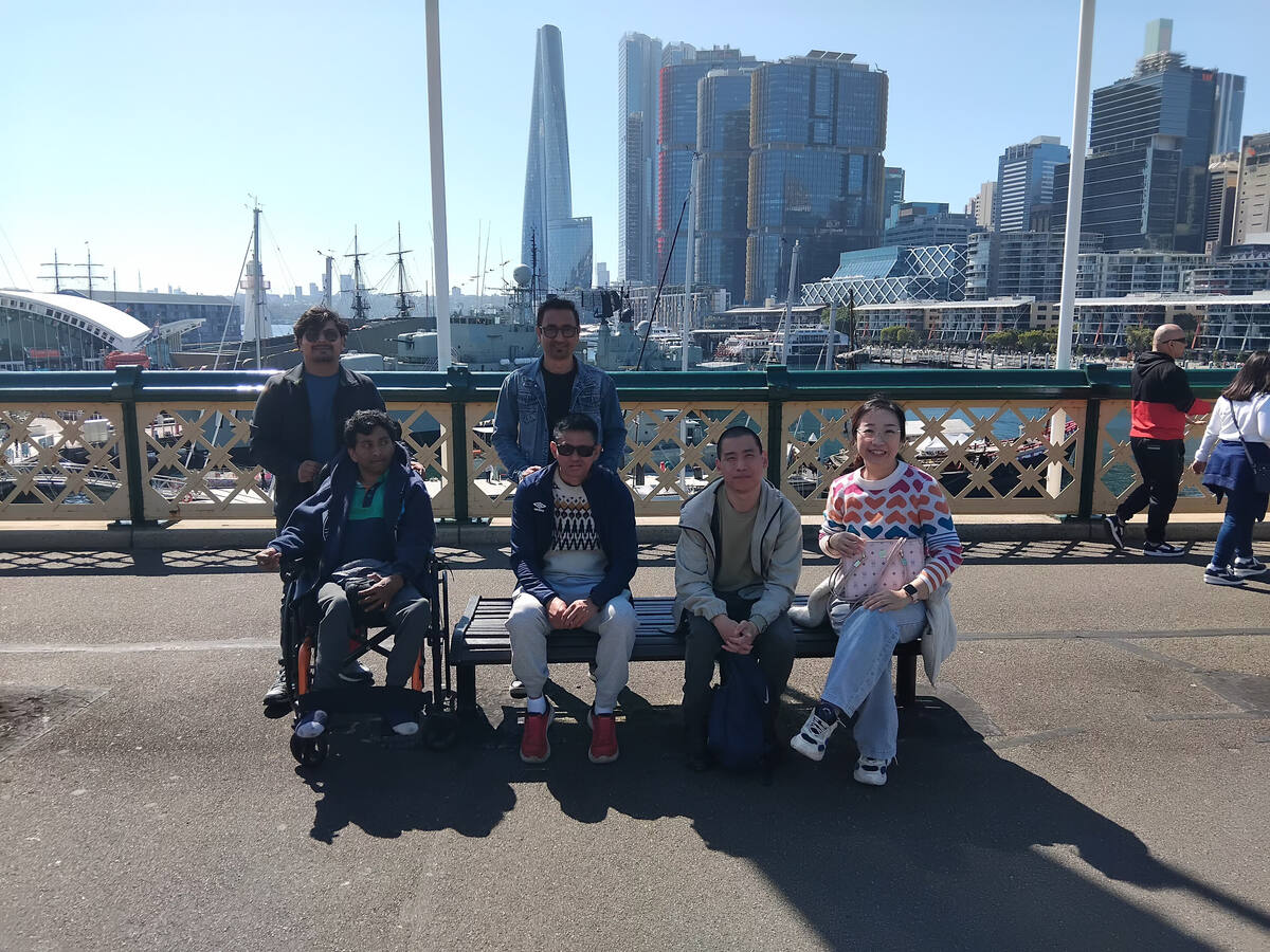 Enable Hub participants and support workers at Darling Harbour